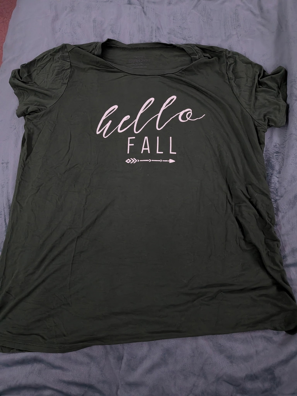 torrid Olive Green "Hello Fall" Short Sleeve Tee